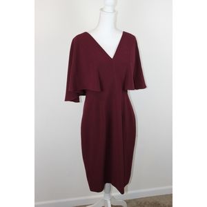 Dress the Population Burgundy Midi Dress